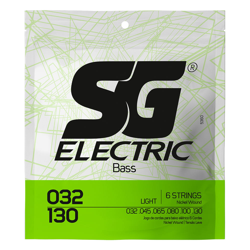 Senar bass elektrik SG STRINGS enam senar.032 SG-5360EX