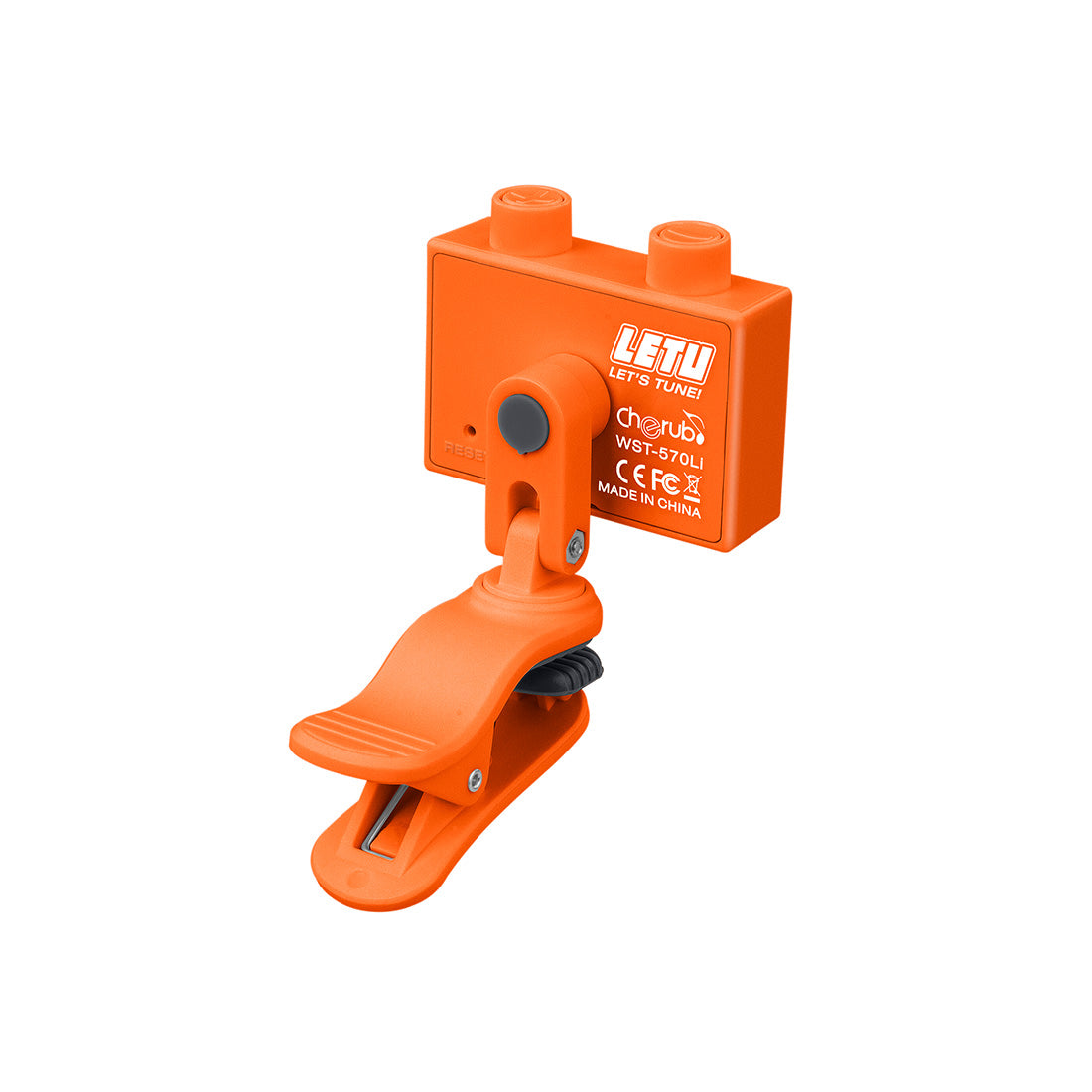 Cherub LETU Clip-on Tuner WST-570Li (橘) 調音器