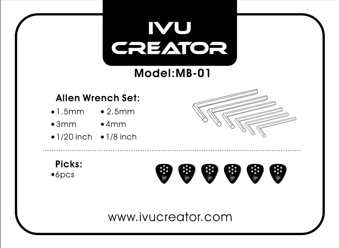 SET ALAT GITAR MUSIK IVU CREATOR
