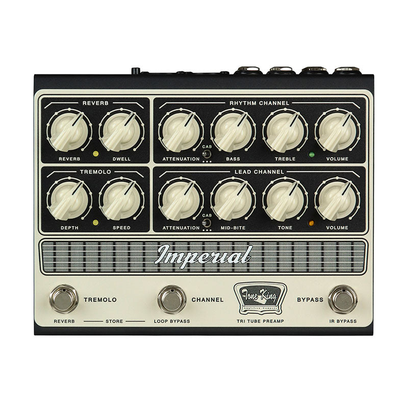 Tone King Imperial Preamp 全真空管前級踏板｜3×12AX7・雙聲道・IR