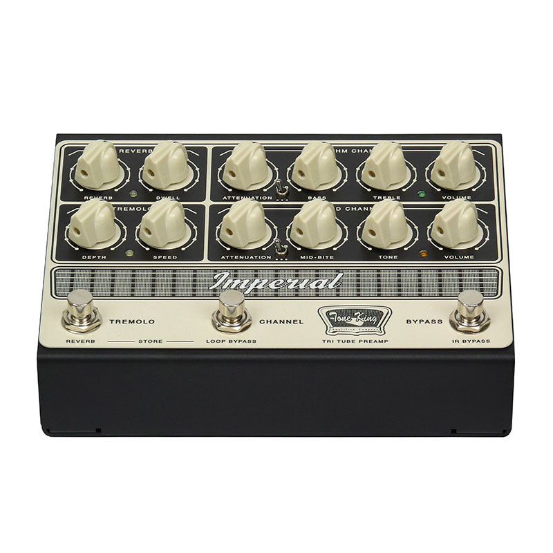 Tone King Imperial Preamp 全真空管前級踏板｜3×12AX7・雙聲道・IR