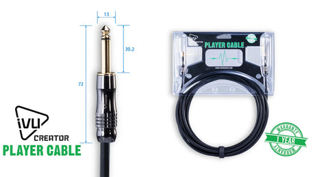 IVU CREATOR PLAYER 5M S/L 吉他導線 5米一直一L頭