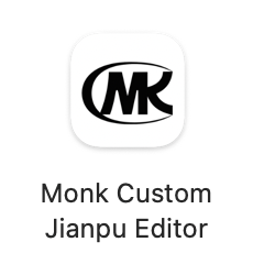 Monk Custom Jianpu Editor App 圖示